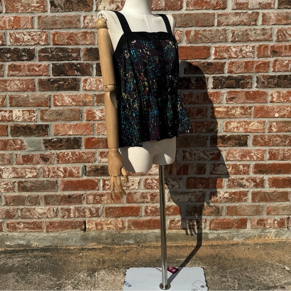 Derek Lam for DesignNation printed tank top with black trim / S / Excellent cond - Picture 10 of 17